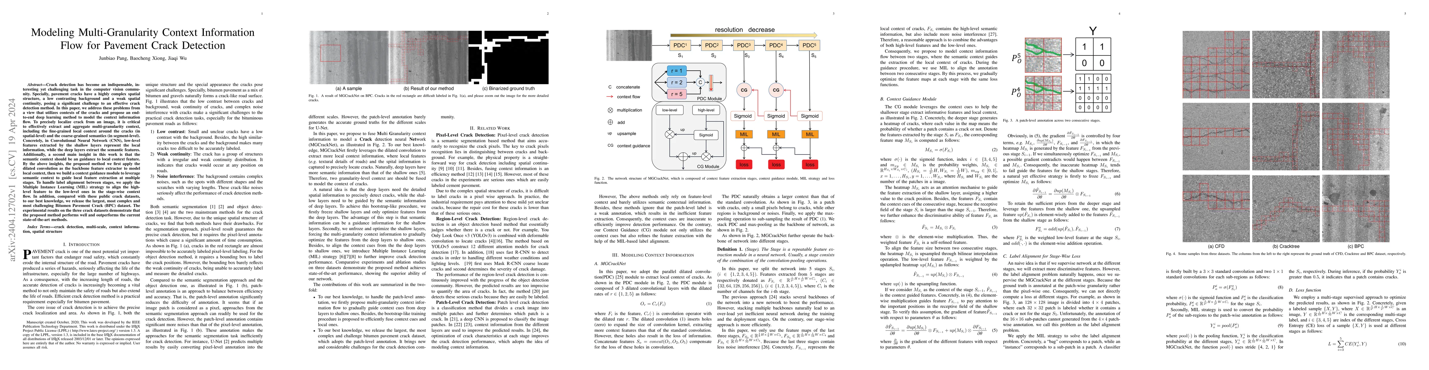 Thumbnail for Modeling Multi-Granularity Context Information Flow for Pavement Crack
  Detection
