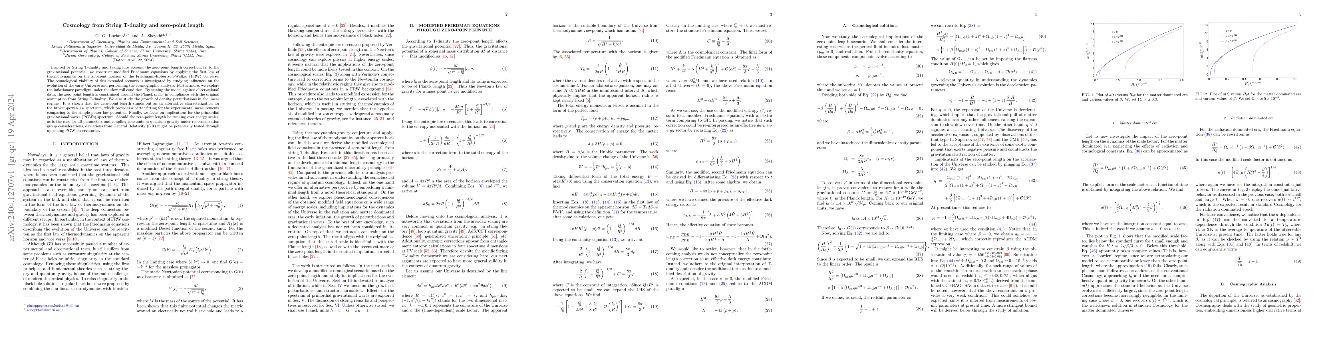 Thumbnail for Cosmology from String T-duality and zero-point length