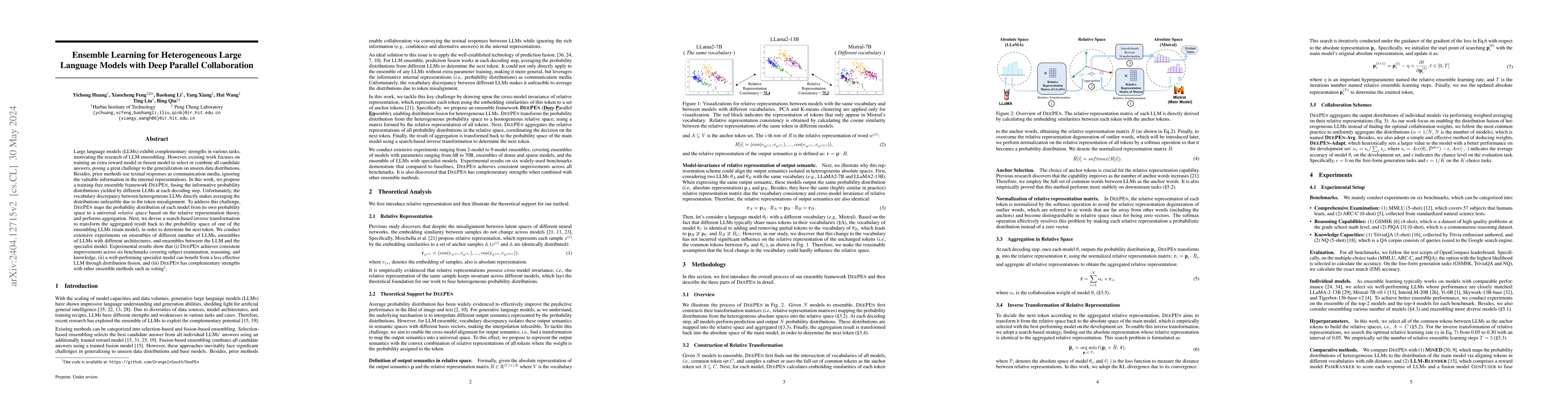 Thumbnail for Ensemble Learning for Heterogeneous Large Language Models with Deep
  Parallel Collaboration