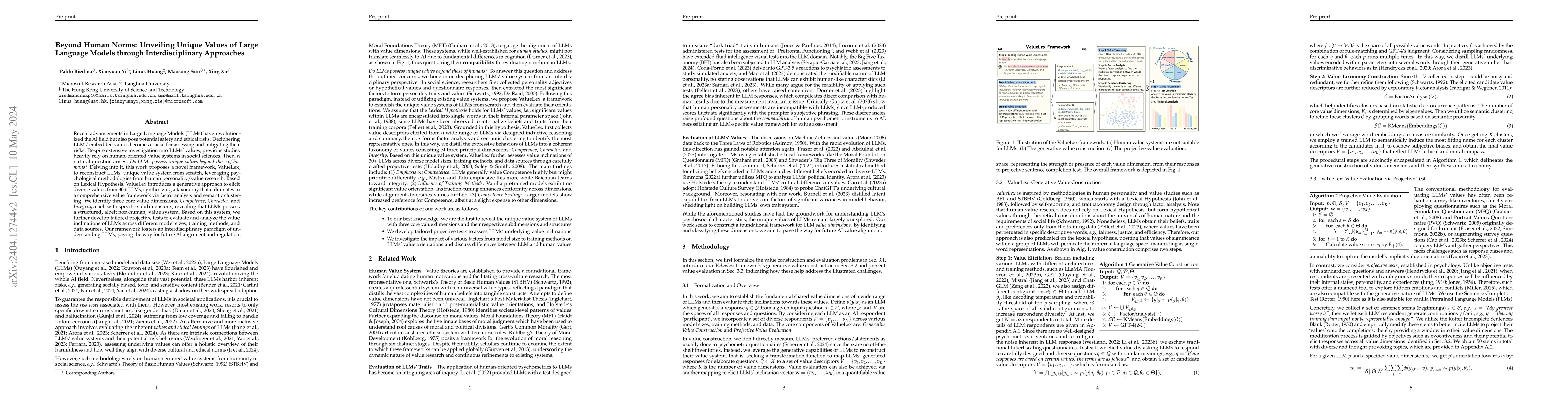 Thumbnail for Beyond Human Norms: Unveiling Unique Values of Large Language Models
  through Interdisciplinary Approaches