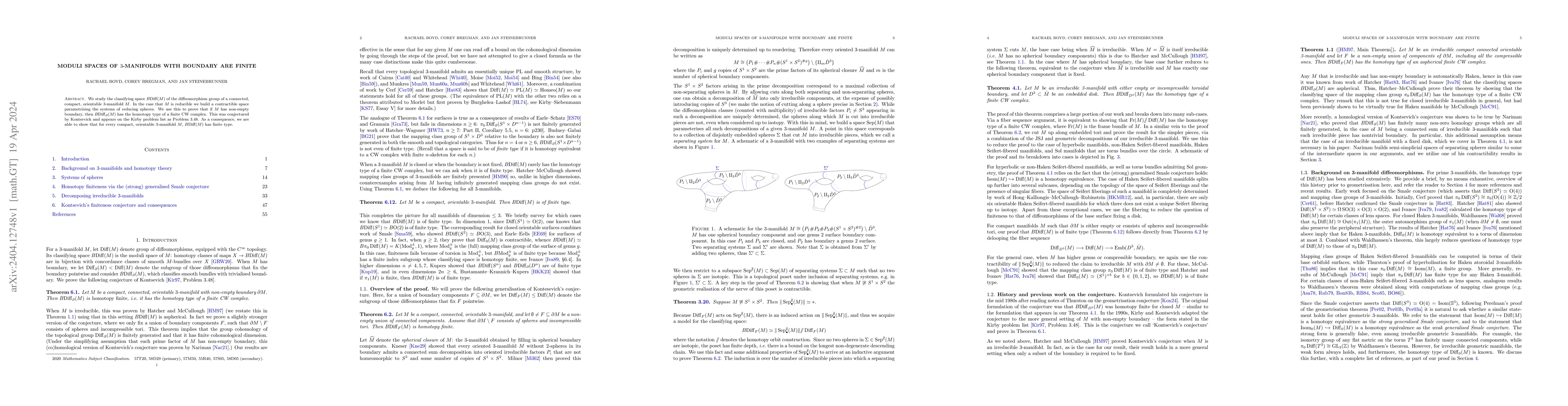 Thumbnail for Moduli spaces of 3-manifolds with boundary are finite