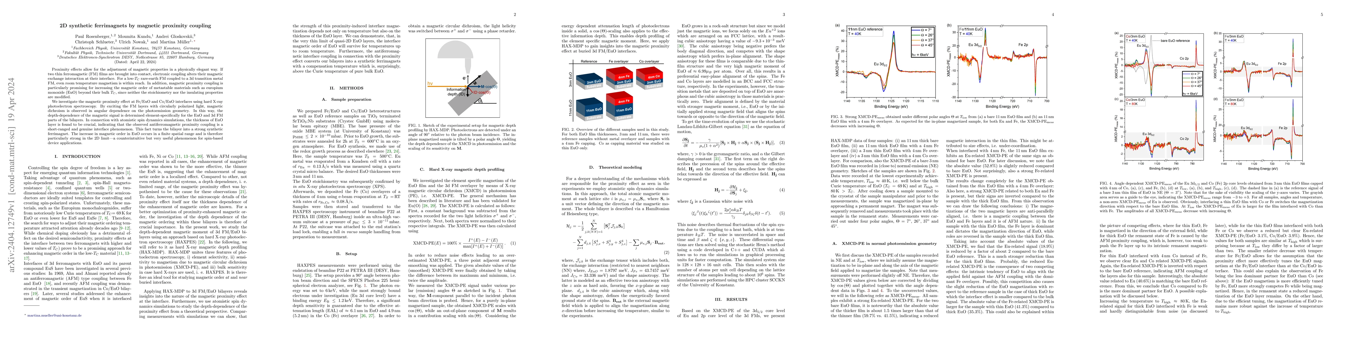 Thumbnail for 2D synthetic ferrimagnets by magnetic proximity coupling