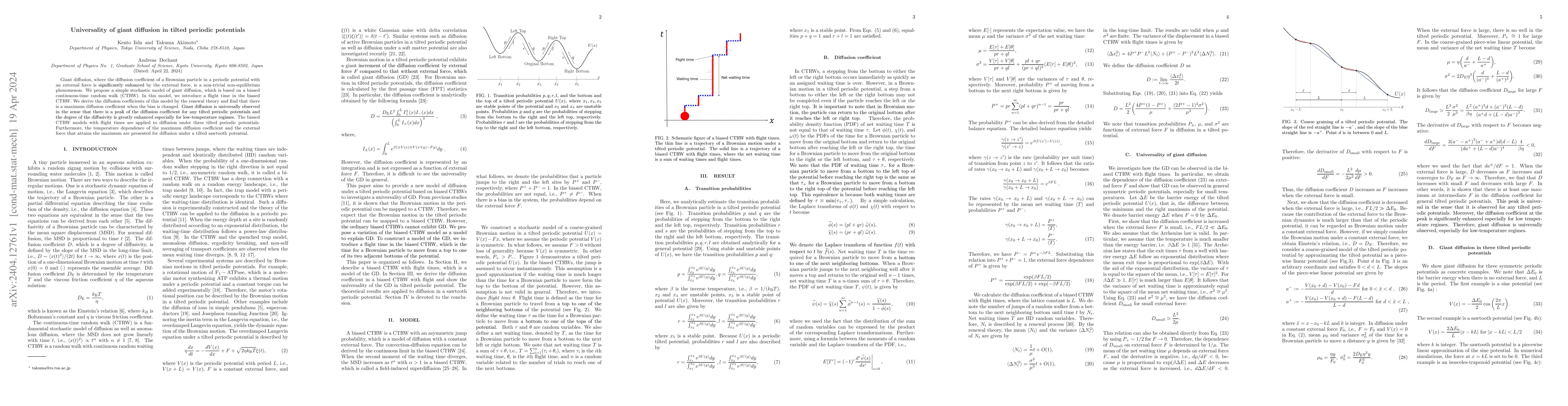 Thumbnail for Universality of giant diffusion in tilted periodic potentials
