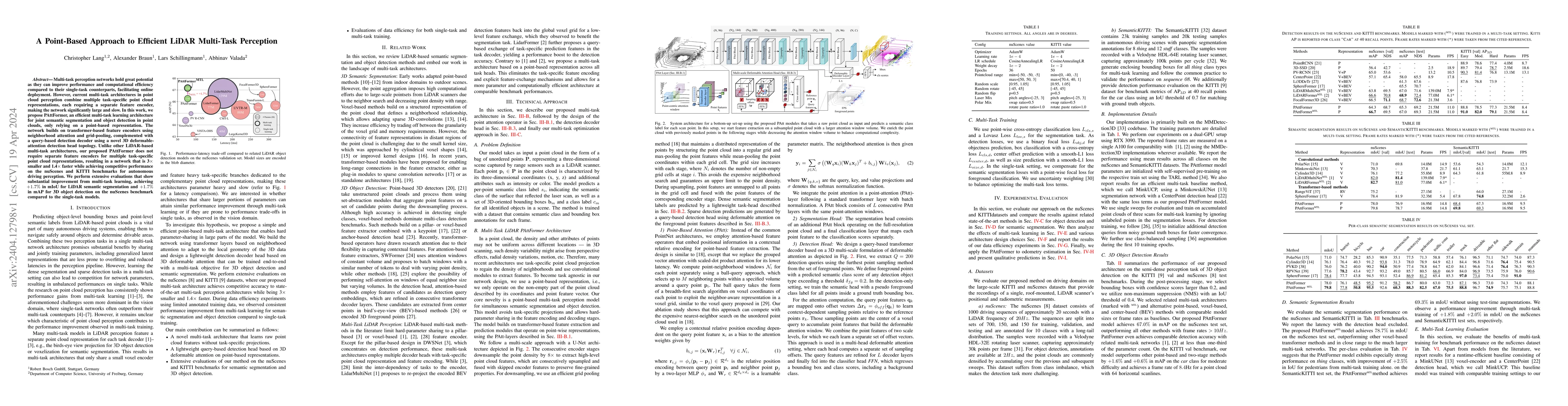Thumbnail for A Point-Based Approach to Efficient LiDAR Multi-Task Perception