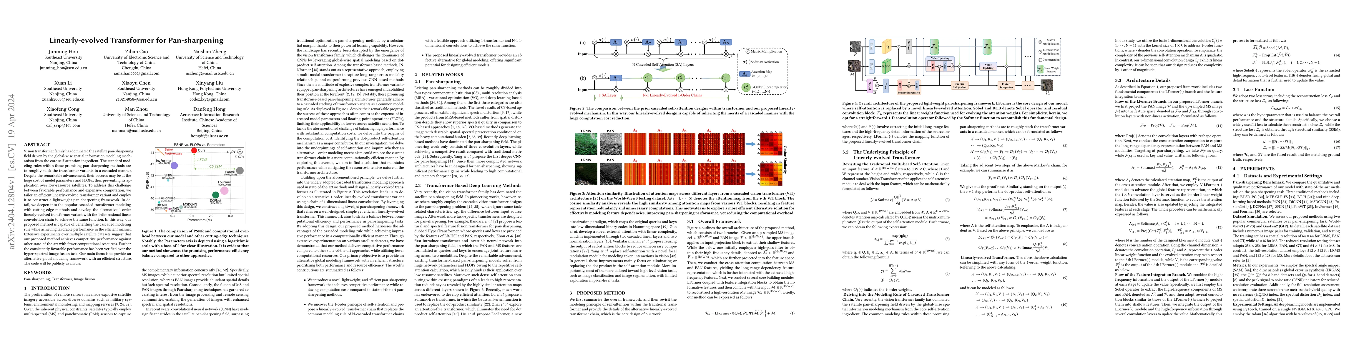 Thumbnail for Linearly-evolved Transformer for Pan-sharpening