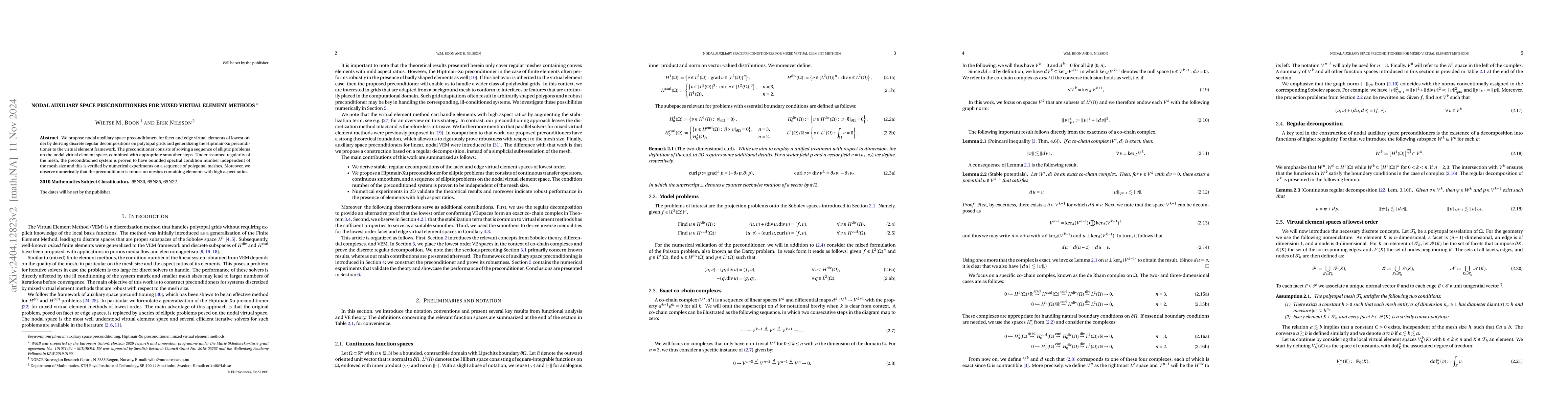 Thumbnail for Nodal auxiliary space preconditioners for mixed virtual element methods