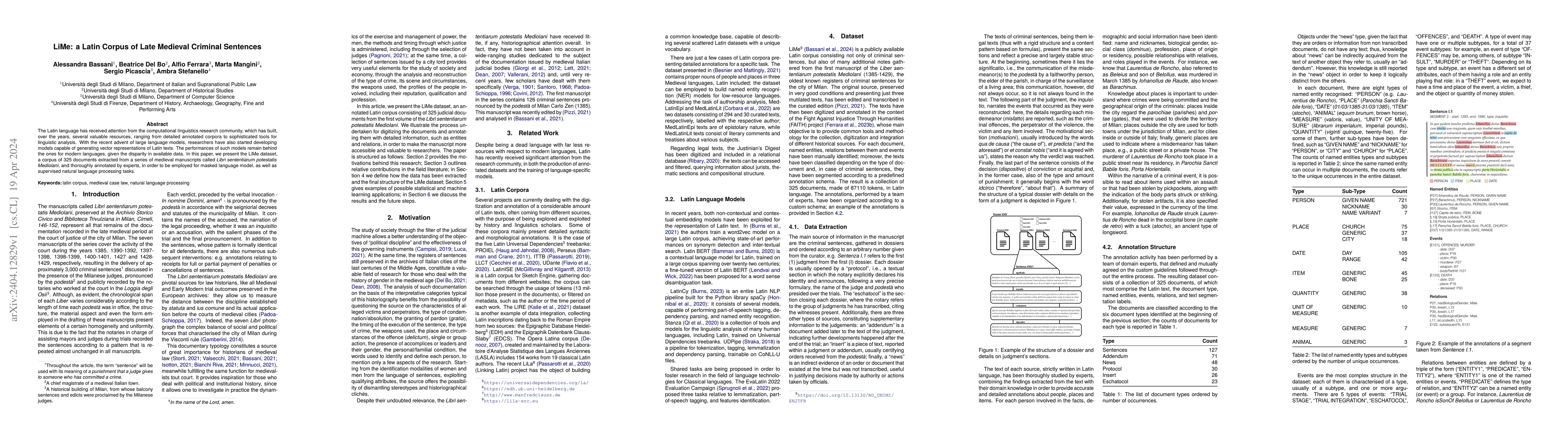 Thumbnail for LiMe: a Latin Corpus of Late Medieval Criminal Sentences