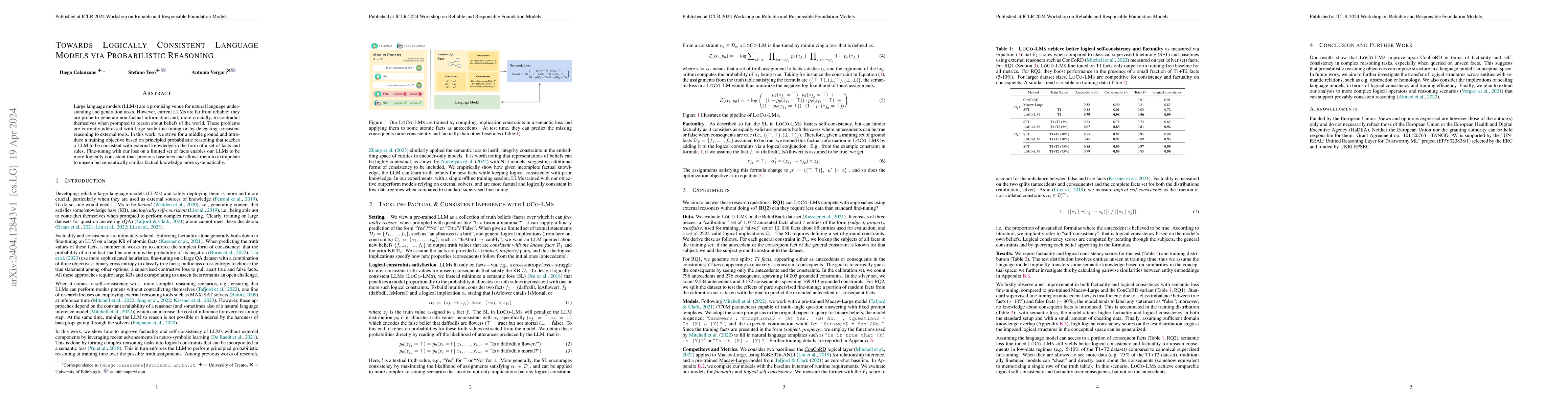 Thumbnail for Towards Logically Consistent Language Models via Probabilistic Reasoning