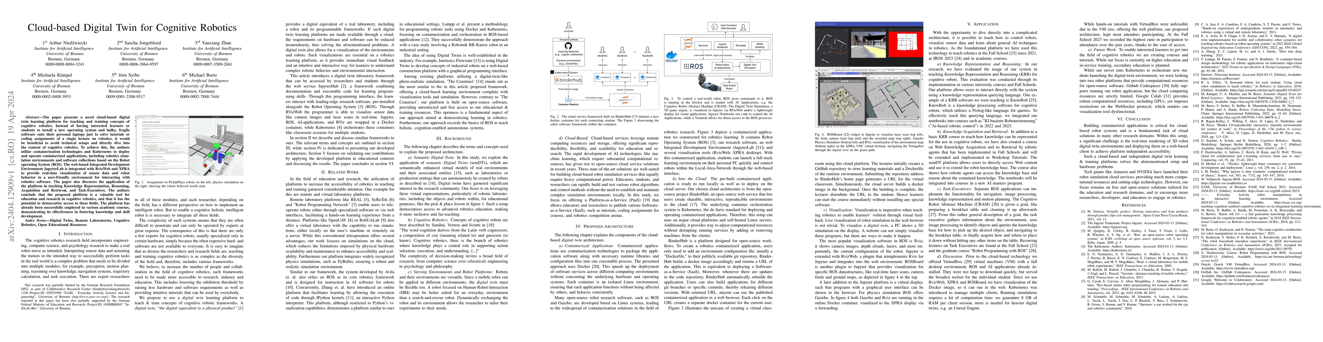 Thumbnail for Cloud-based Digital Twin for Cognitive Robotics