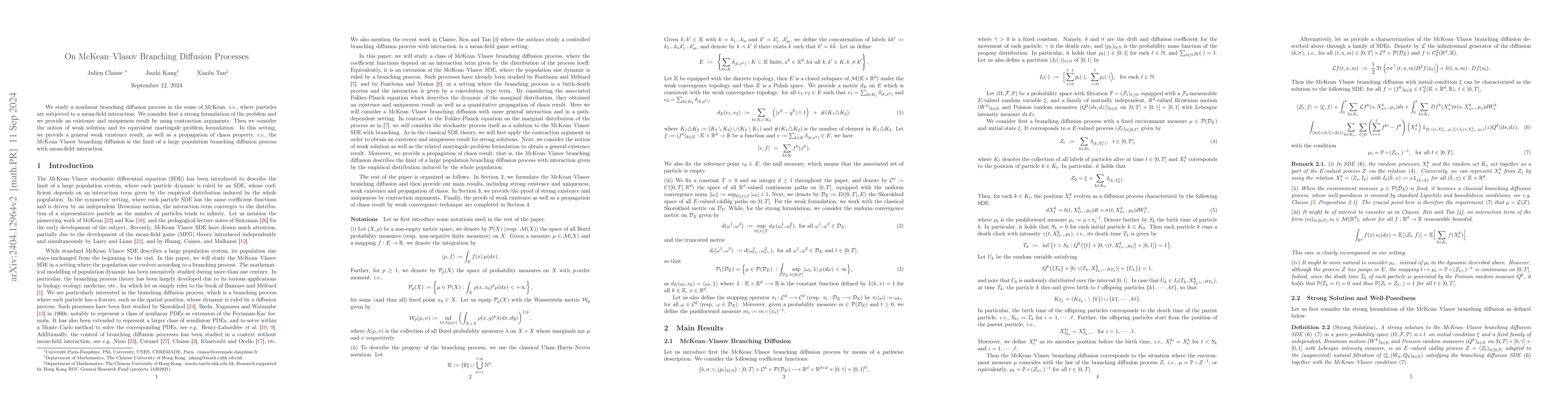 Thumbnail for On the McKean-Vlasov SDE with branching