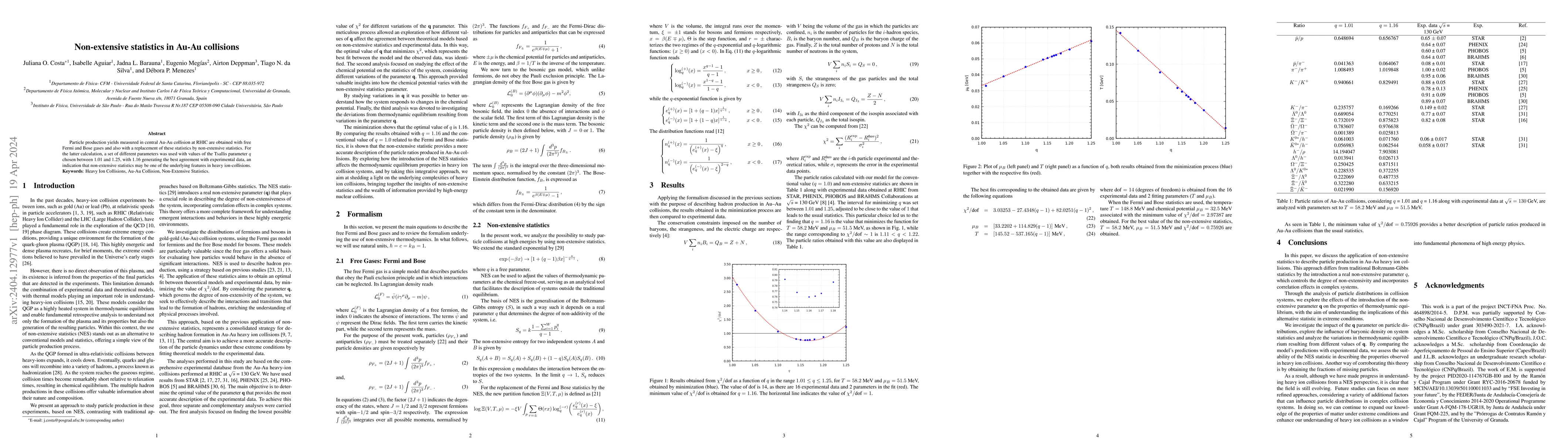 Thumbnail for Non-extensive statistics in Au-Au collisions