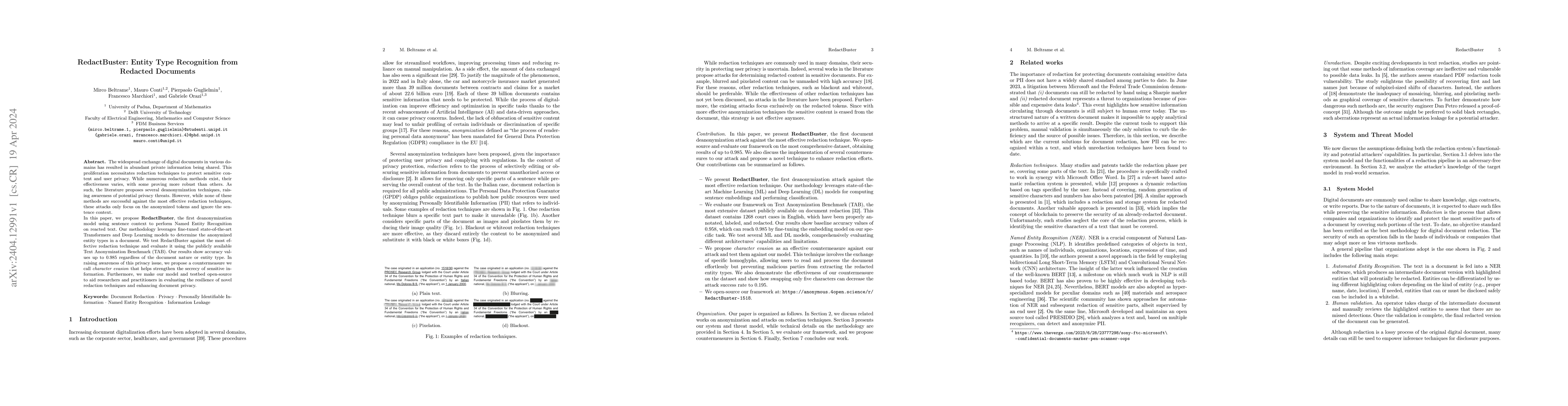 Thumbnail for RedactBuster: Entity Type Recognition from Redacted Documents