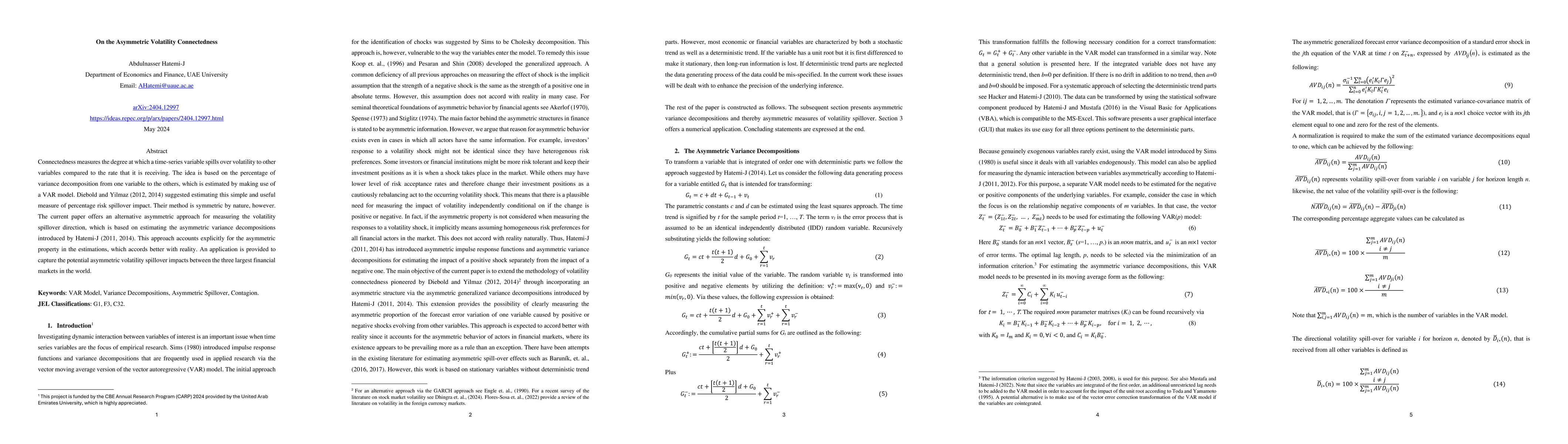 Thumbnail for On the Asymmetric Volatility Connectedness