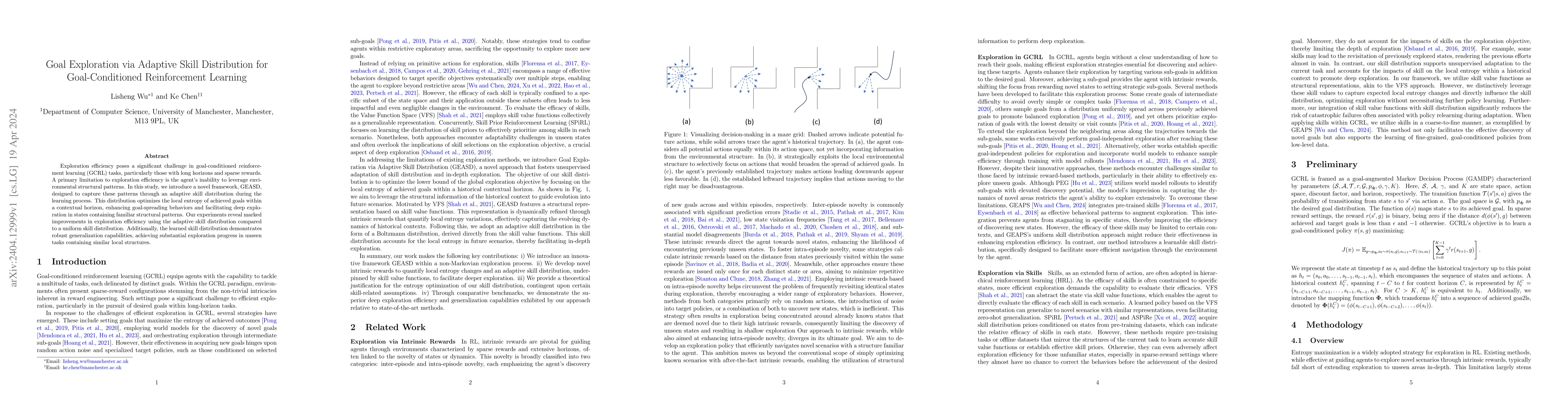 Thumbnail for Goal Exploration via Adaptive Skill Distribution for Goal-Conditioned
  Reinforcement Learning