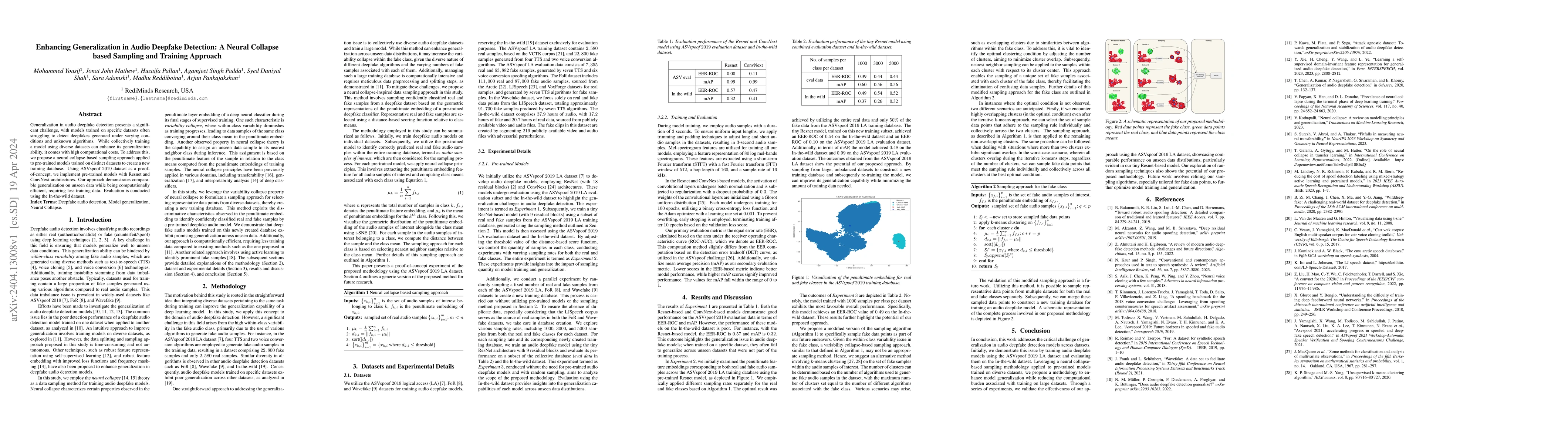 Thumbnail for Enhancing Generalization in Audio Deepfake Detection: A Neural Collapse
  based Sampling and Training Approach