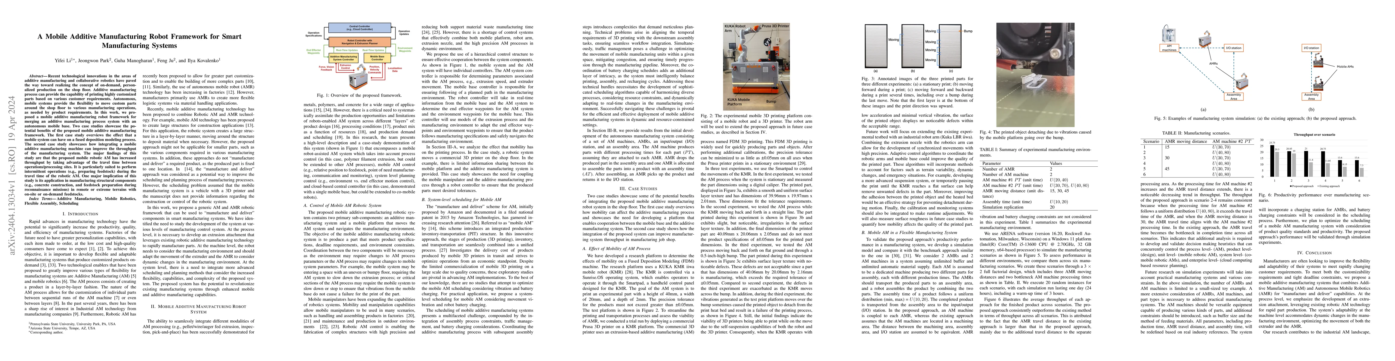 Thumbnail for A Mobile Additive Manufacturing Robot Framework for Smart Manufacturing
  Systems