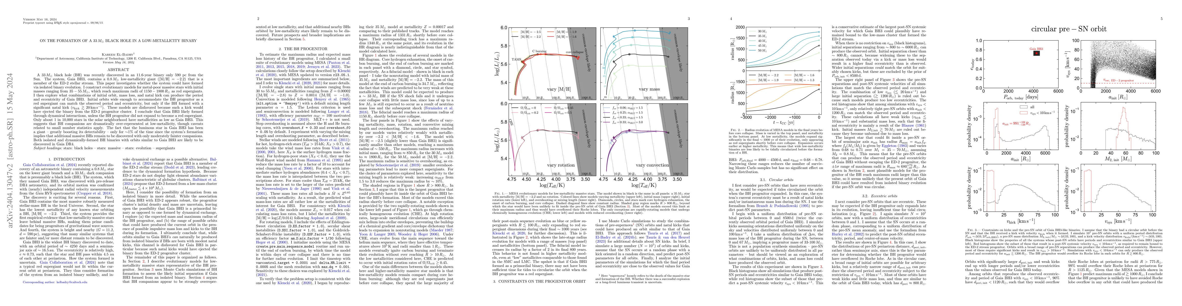 Thumbnail for On the formation of a $33\,M_{\odot}$ black hole in a low-metallicity
  binary
