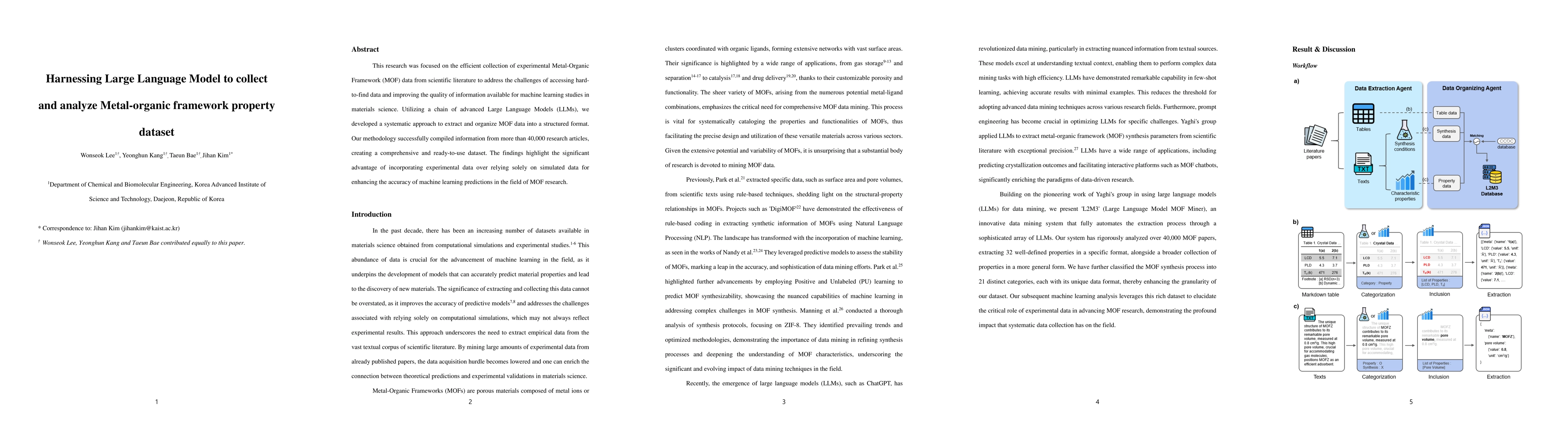 Thumbnail for Harnessing Large Language Model to collect and analyze Metal-organic
  framework property dataset