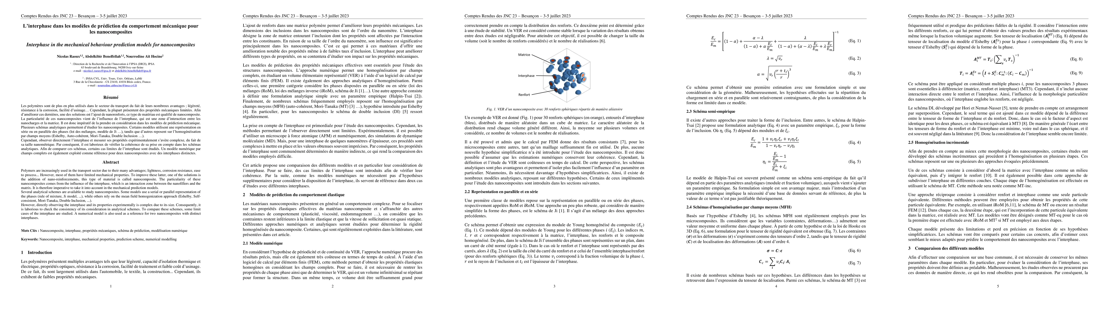 Thumbnail for Interphase in the mechanical behaviour prediction models for
  nanocomposites