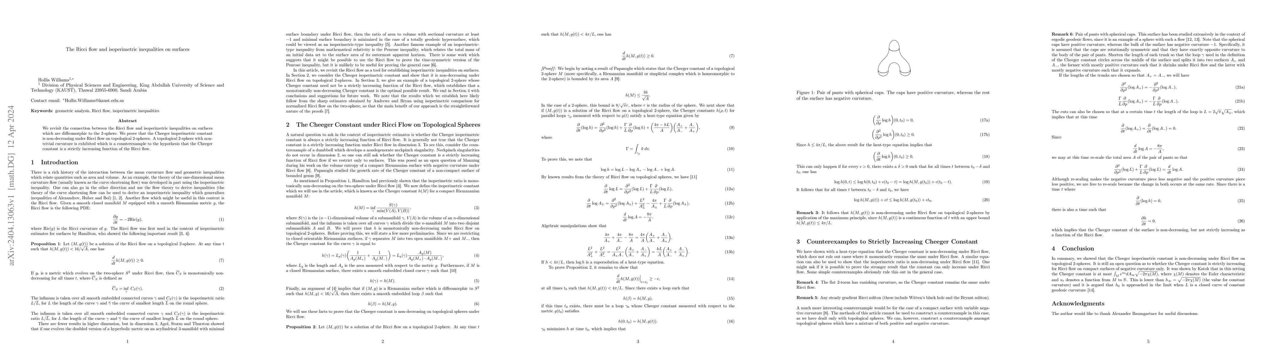 Thumbnail for The Ricci flow and isoperimetric inequalities on surfaces