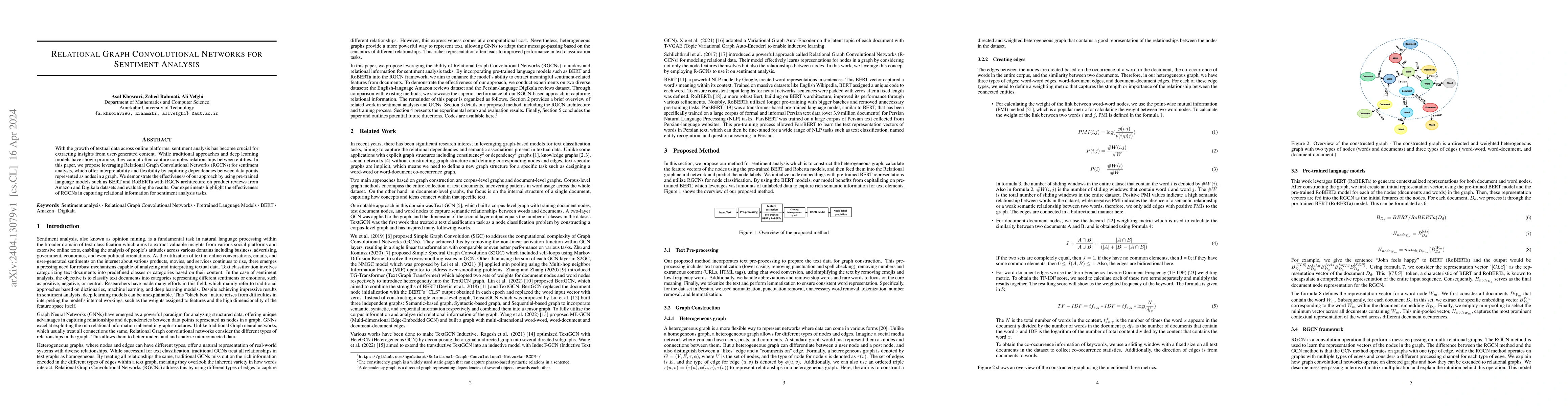 Thumbnail for Relational Graph Convolutional Networks for Sentiment Analysis