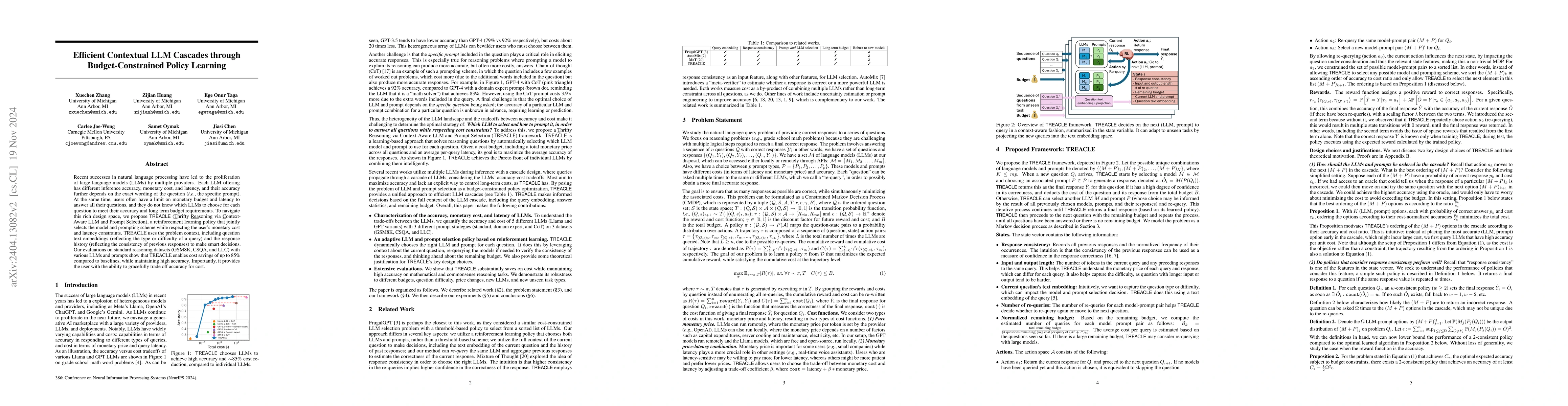 Thumbnail for TREACLE: Thrifty Reasoning via Context-Aware LLM and Prompt Selection