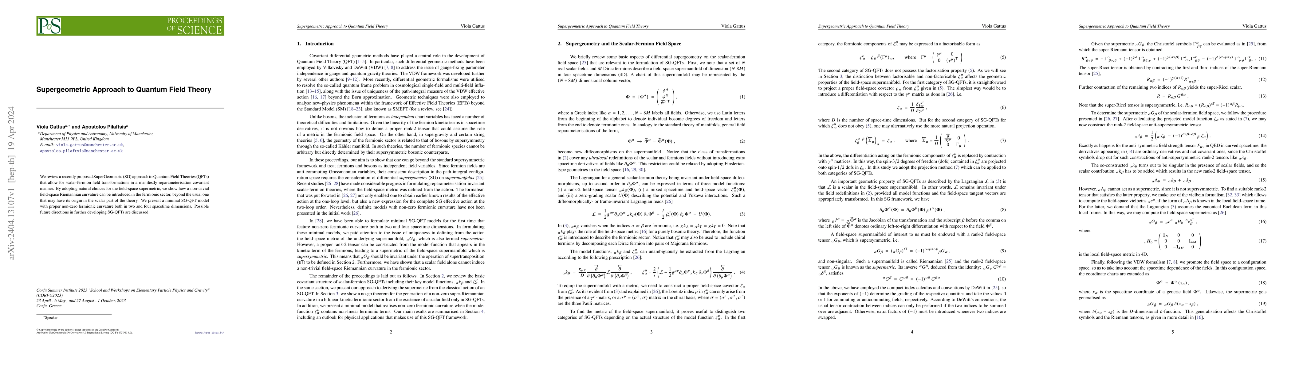 Thumbnail for Supergeometric Approach to Quantum Field Theory
