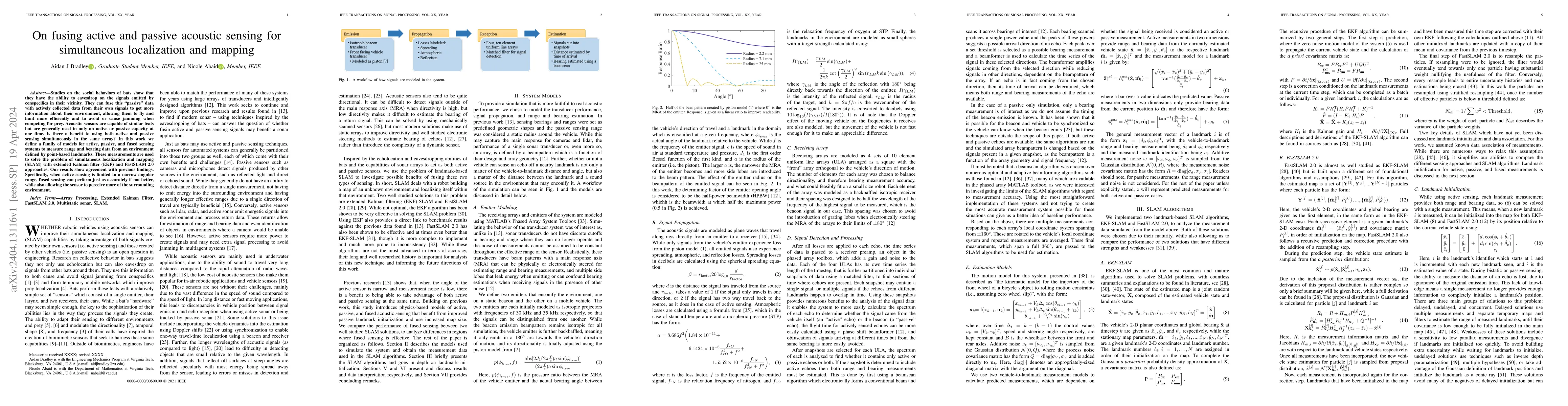 Thumbnail for On fusing active and passive acoustic sensing for simultaneous
  localization and mapping