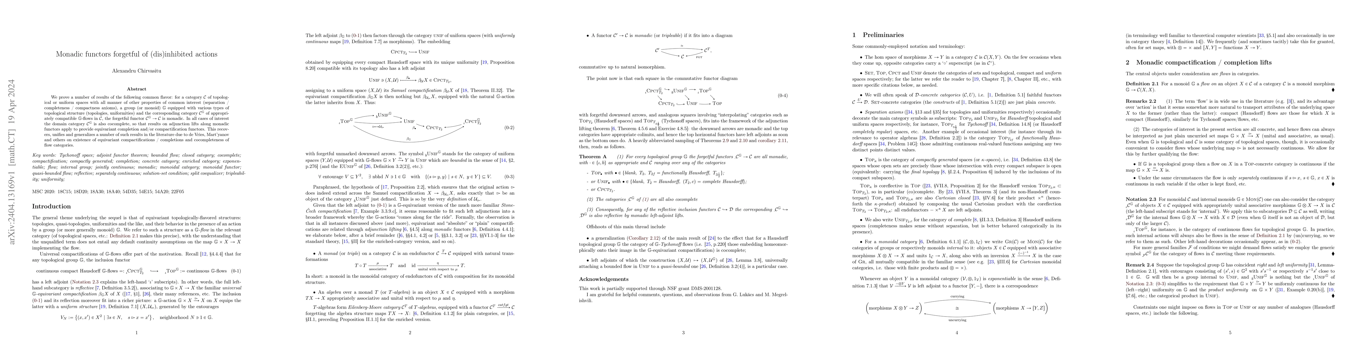 Thumbnail for Monadic functors forgetful of (dis)inhibited actions