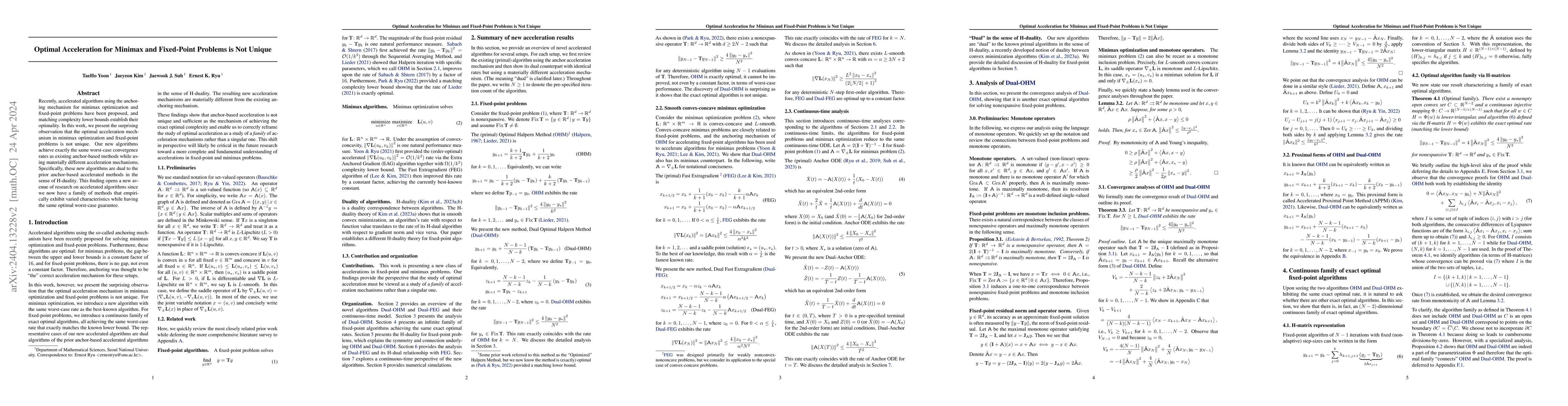 Thumbnail for Optimal Acceleration for Minimax and Fixed-Point Problems is Not Unique