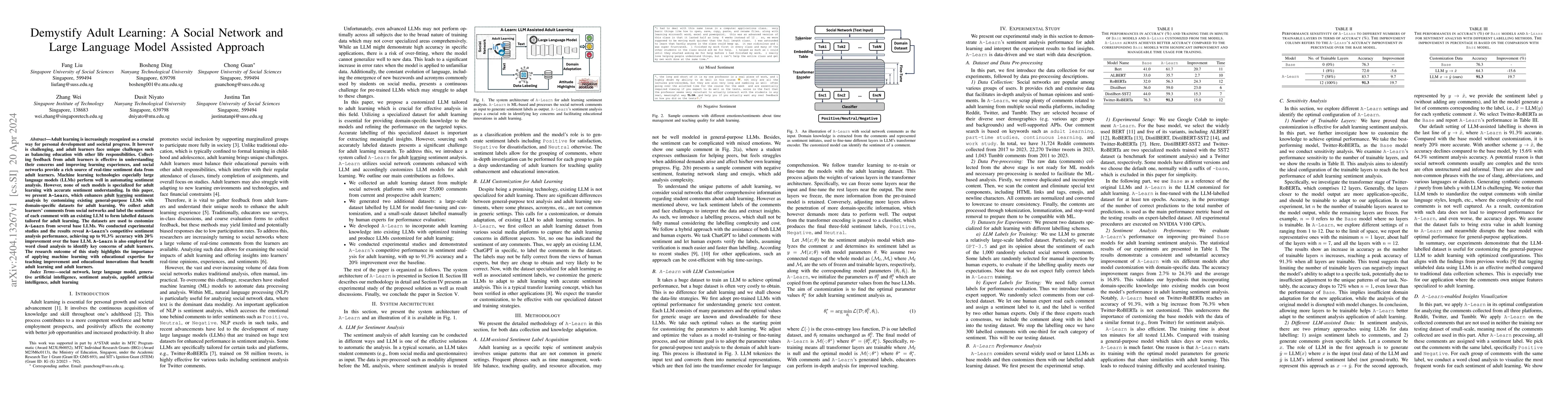 Thumbnail for Demystify Adult Learning: A Social Network and Large Language Model
  Assisted Approach