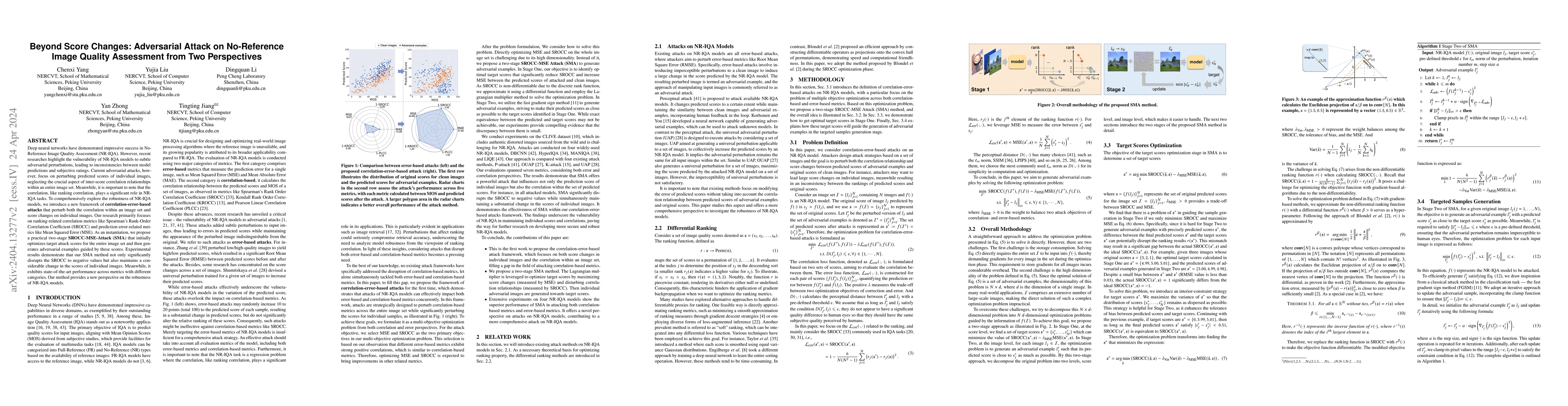 Thumbnail for Beyond Score Changes: Adversarial Attack on No-Reference Image Quality
  Assessment from Two Perspectives