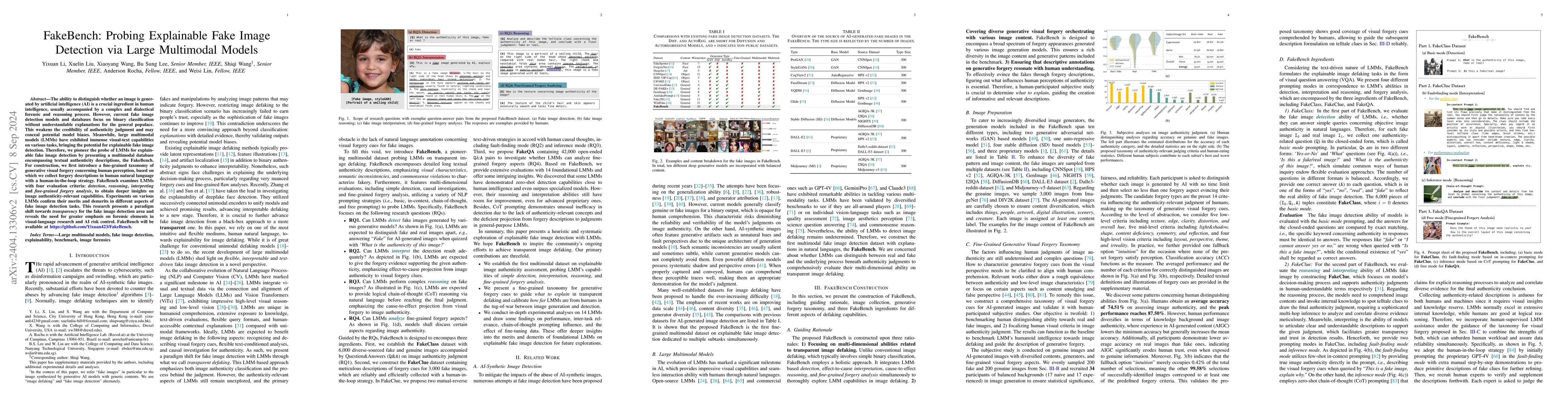 Thumbnail for FakeBench: Uncover the Achilles' Heels of Fake Images with Large
  Multimodal Models