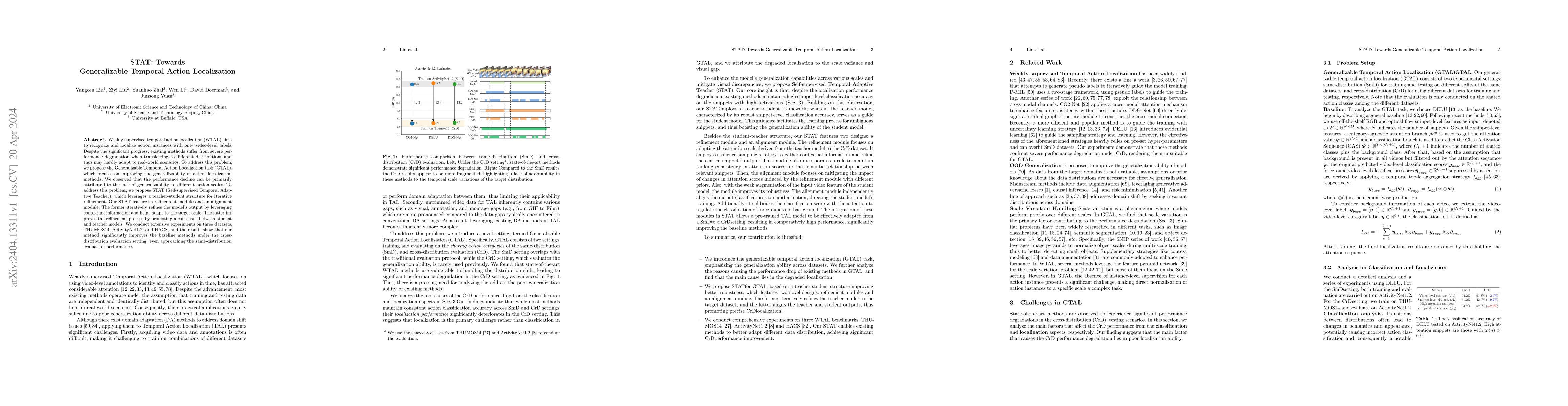 Thumbnail for STAT: Towards Generalizable Temporal Action Localization