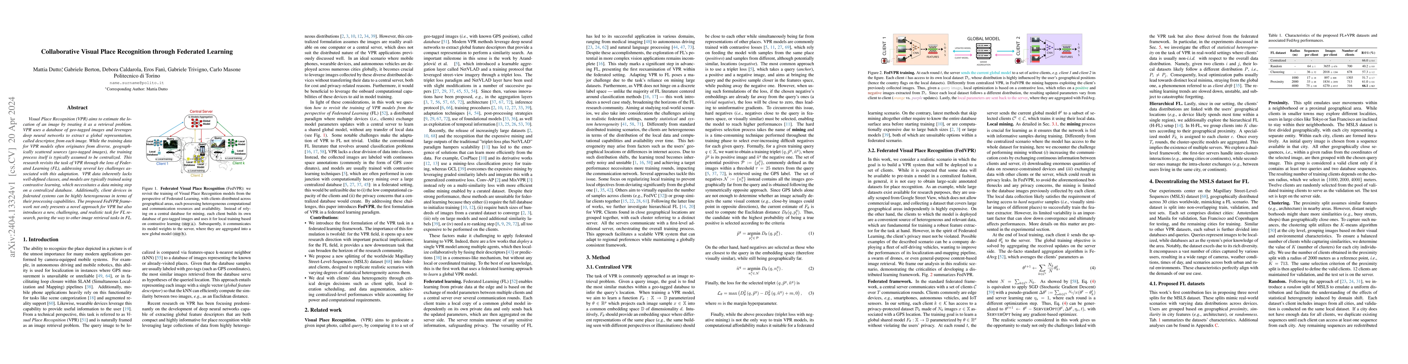 Thumbnail for Collaborative Visual Place Recognition through Federated Learning