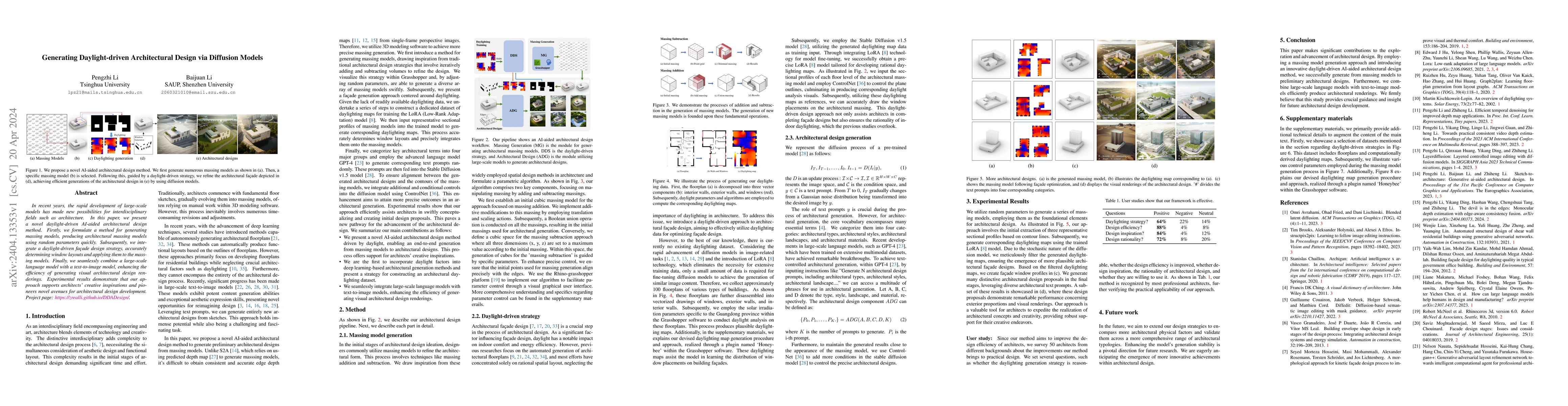 Thumbnail for Generating Daylight-driven Architectural Design via Diffusion Models