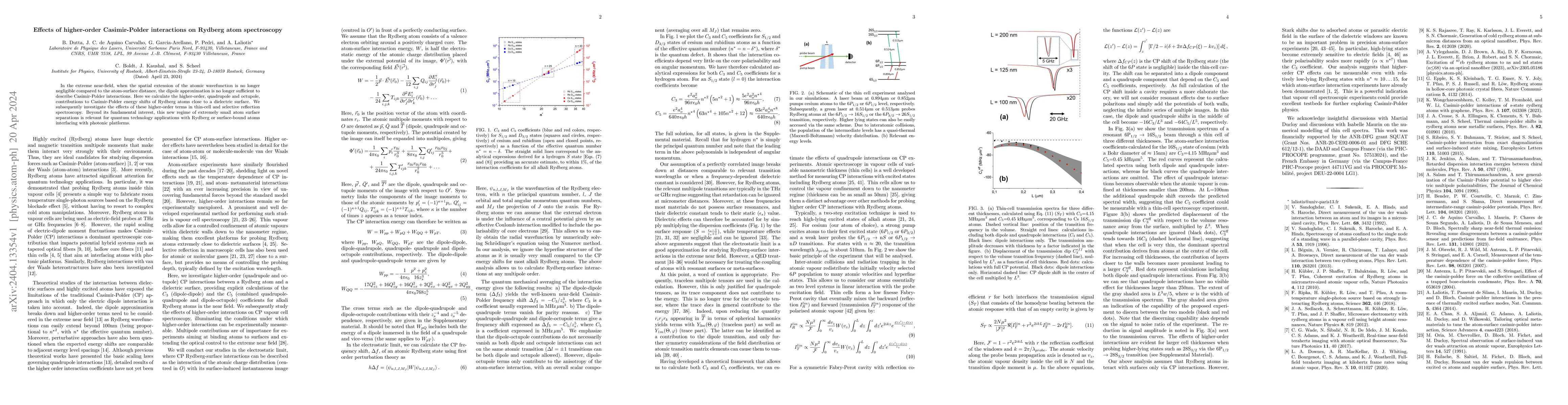 Thumbnail for Effects of higher-order Casimir-Polder interactions on Rydberg atom
  spectroscopy