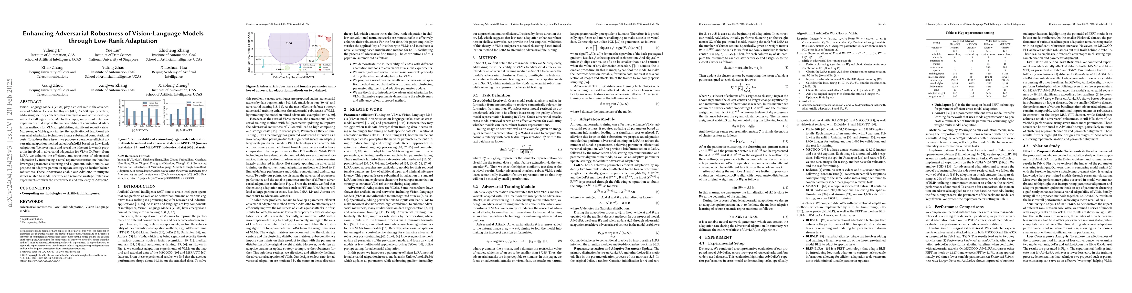 Thumbnail for AdvLoRA: Adversarial Low-Rank Adaptation of Vision-Language Models