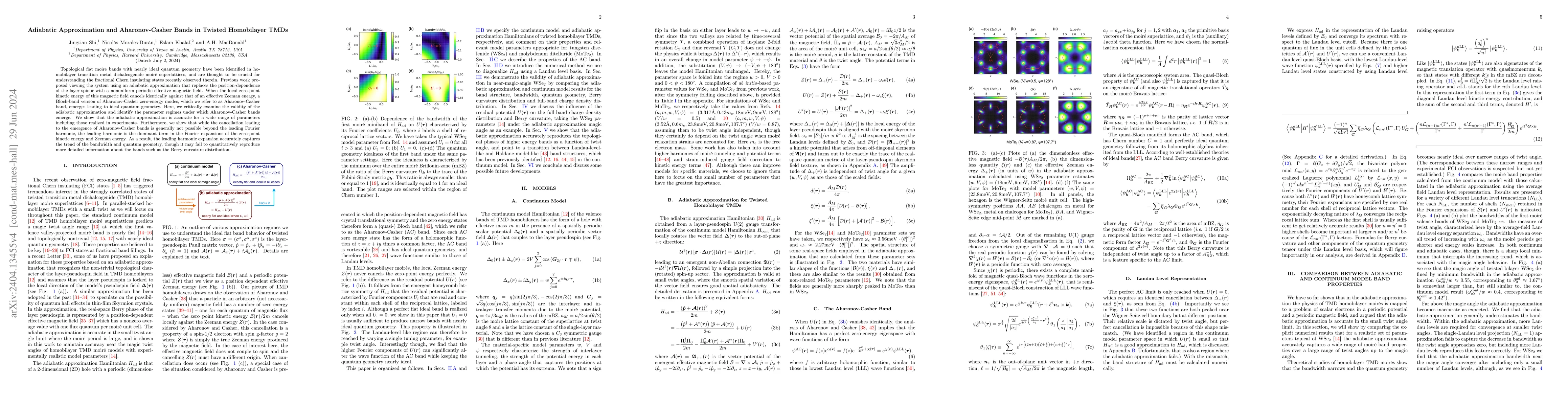 Thumbnail for Adiabatic Approximation and Aharonov-Casher Bands in Twisted Homobilayer
  TMDs