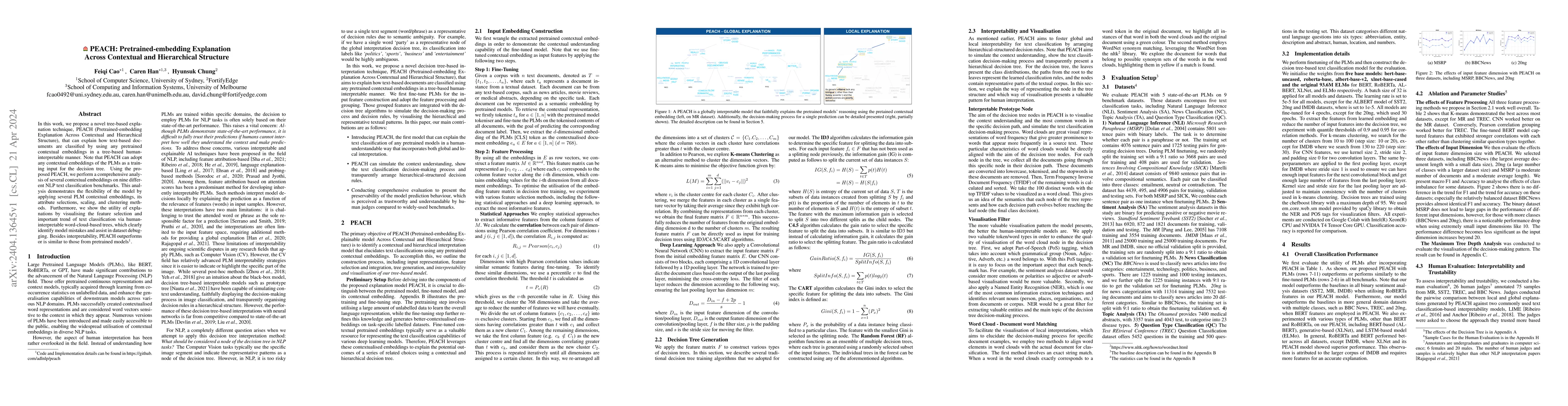 Thumbnail for PEACH: Pretrained-embedding Explanation Across Contextual and
  Hierarchical Structure