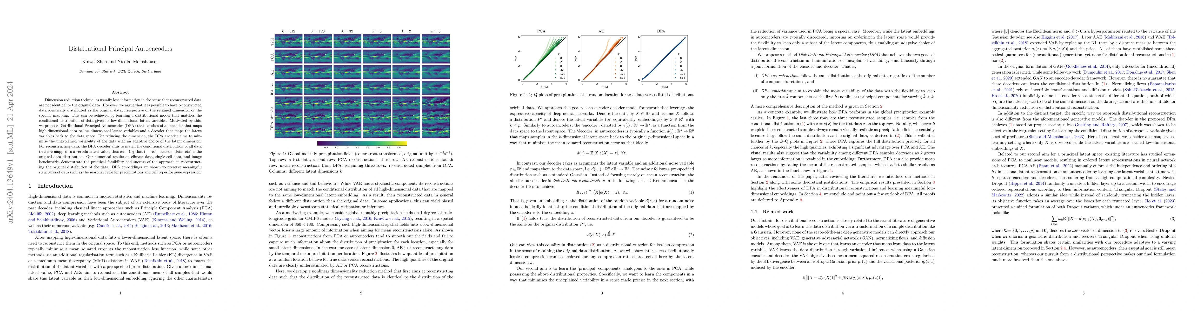 Thumbnail for Distributional Principal Autoencoders