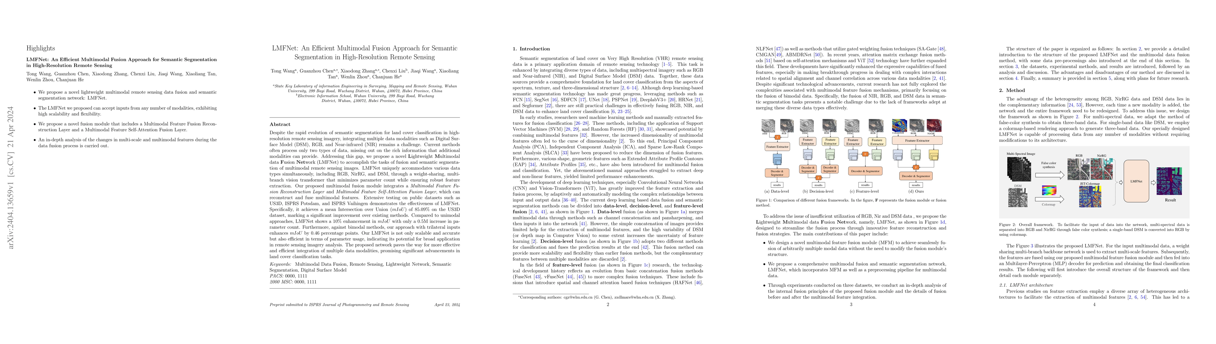 Thumbnail for LMFNet: An Efficient Multimodal Fusion Approach for Semantic
  Segmentation in High-Resolution Remote Sensing