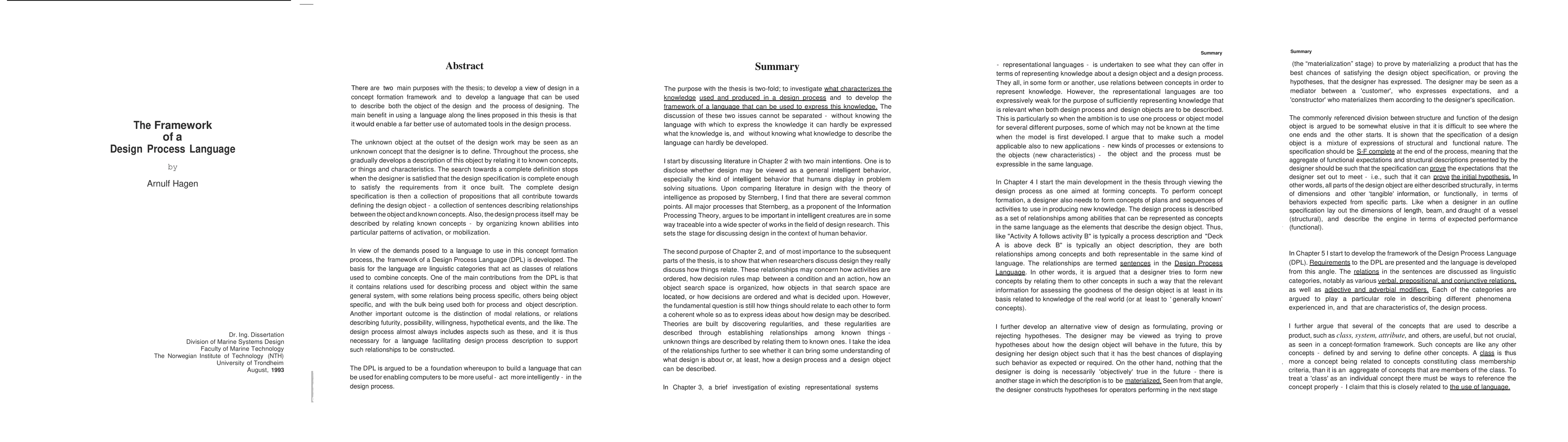 Thumbnail for The Framework of a Design Process Language