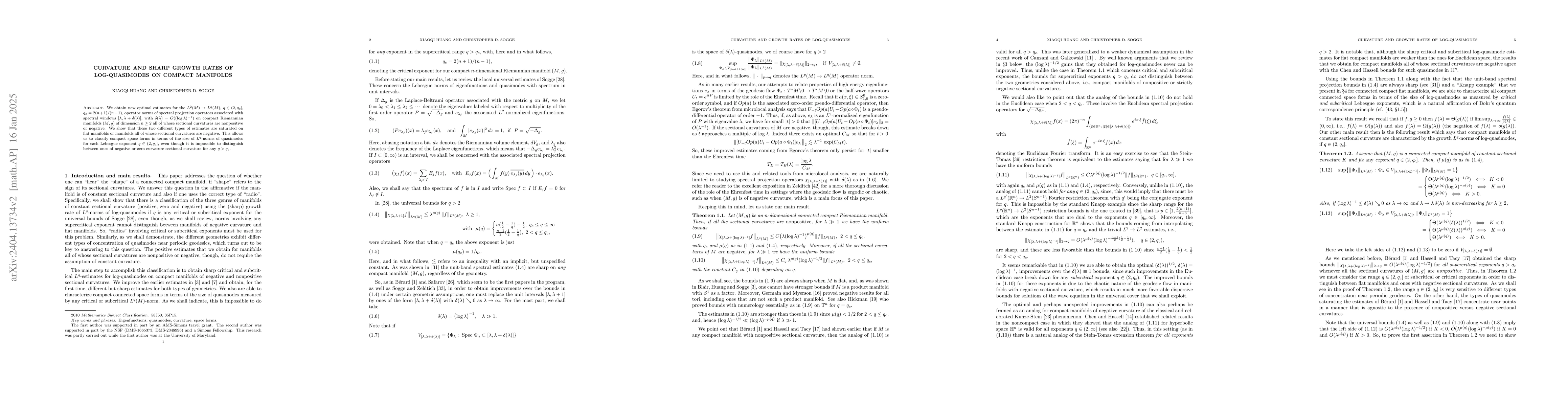 Thumbnail for Curvature and sharp growth rates of log-quasimodes on compact manifolds