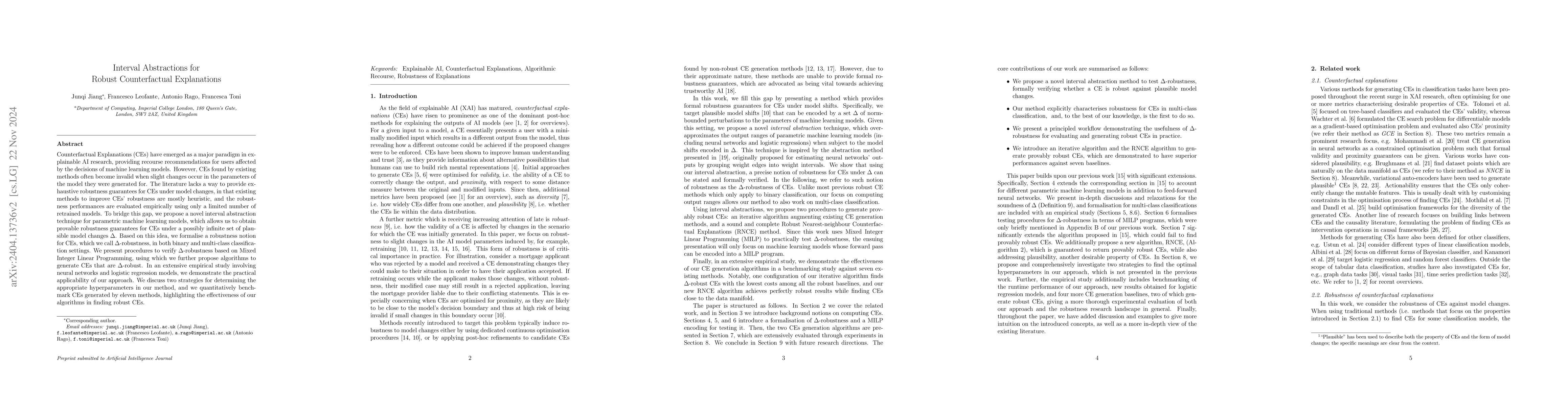 Thumbnail for Interval Abstractions for Robust Counterfactual Explanations