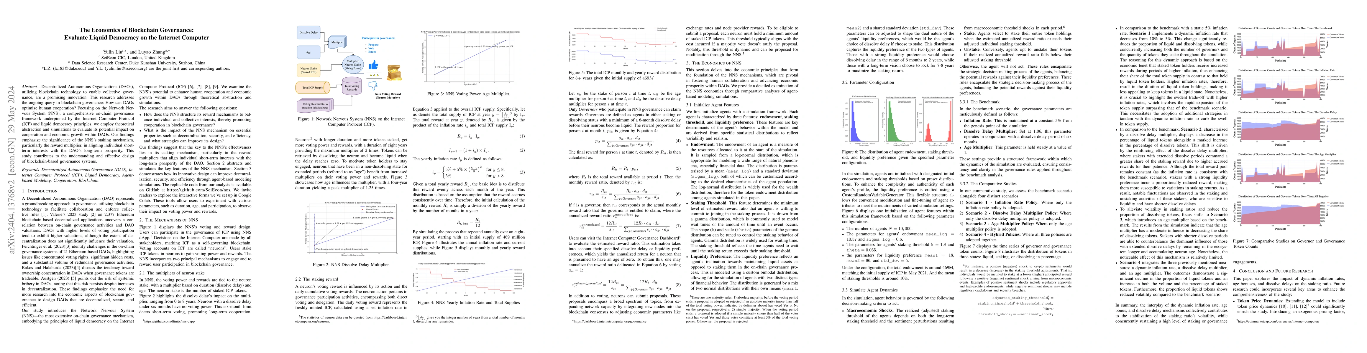 Thumbnail for The Economics of Blockchain Governance: Evaluate Liquid Democracy on the
  Internet Computer