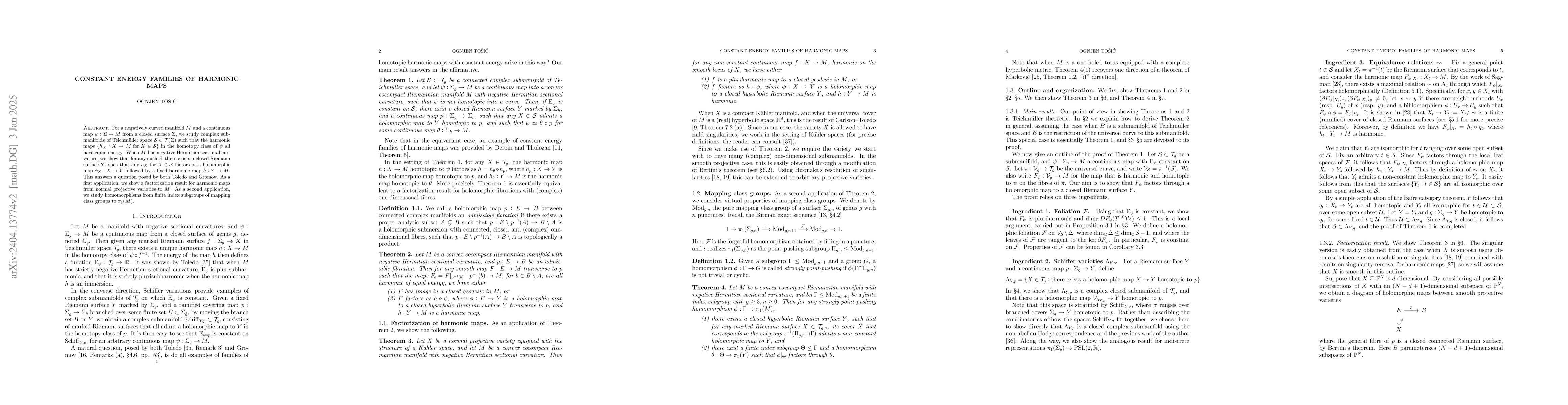 Thumbnail for Constant energy families of harmonic maps