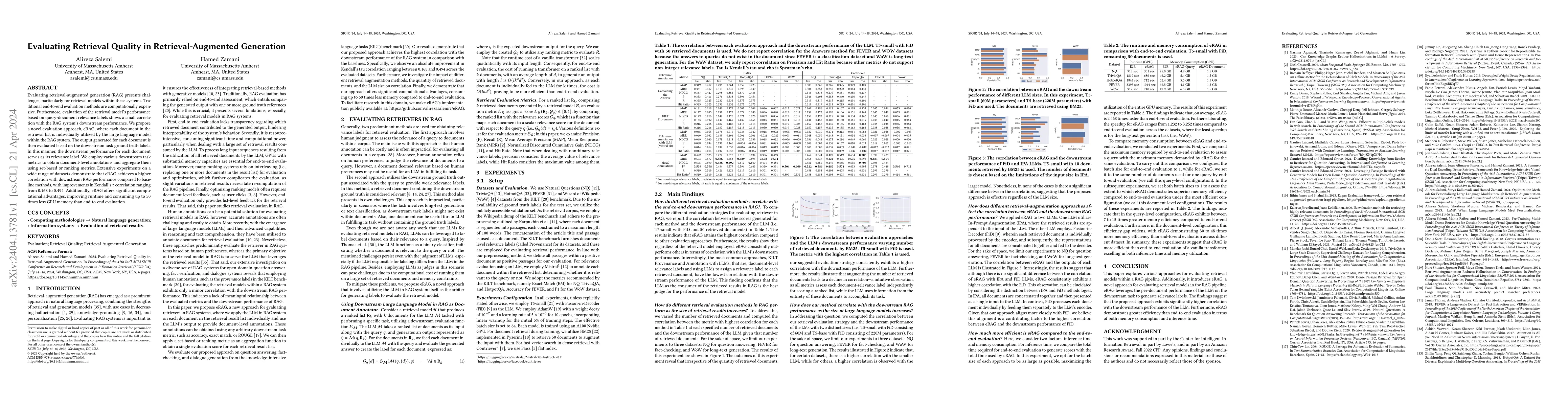 Thumbnail for Evaluating Retrieval Quality in Retrieval-Augmented Generation