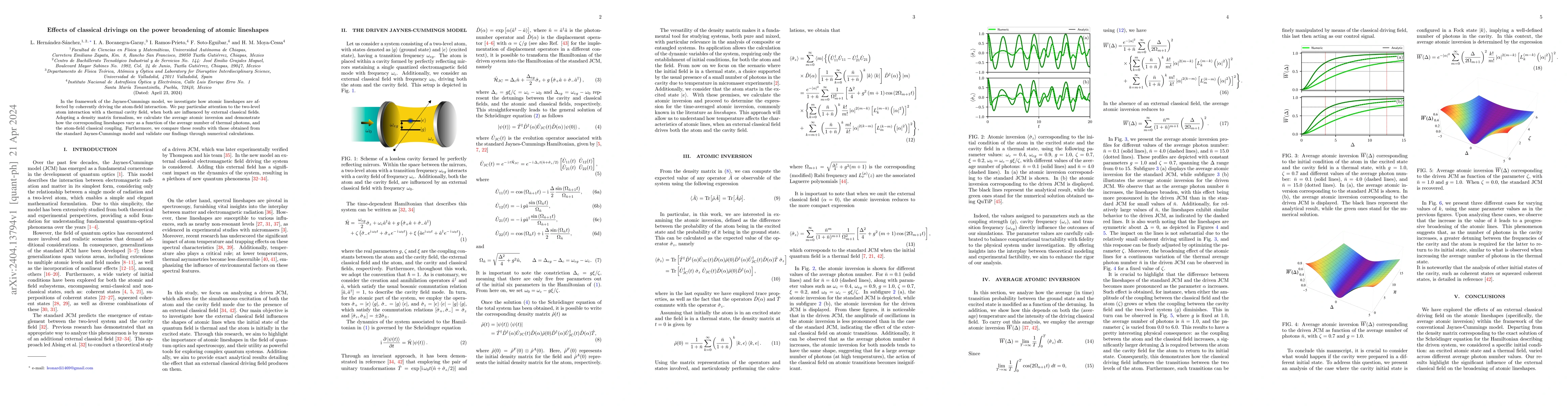 Thumbnail for Effects of classical drivings on the power broadening of atomic
  lineshapes