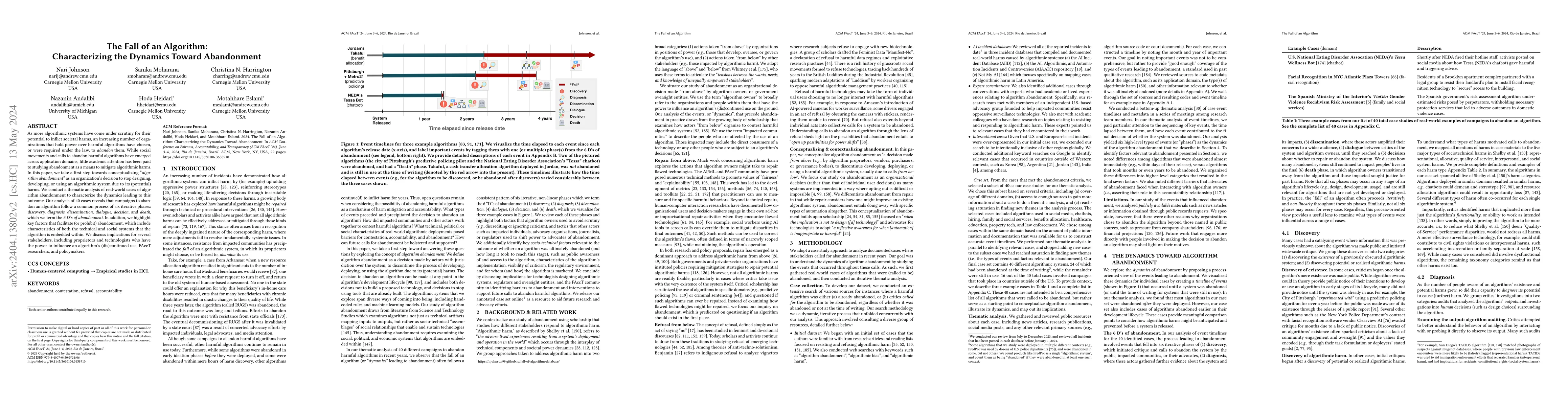 Thumbnail for The Fall of an Algorithm: Characterizing the Dynamics Toward Abandonment